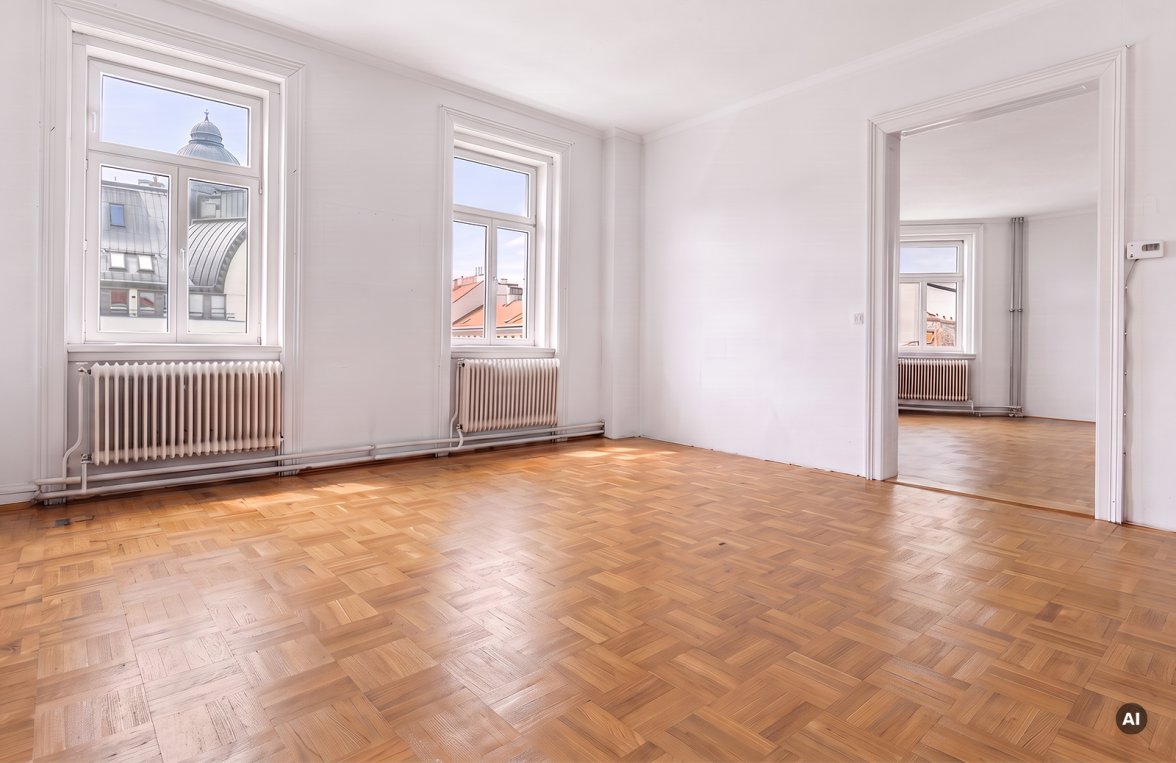 Immobilie in 1030 Wien, 3. Bezirk: Persönlichkeit beginnt beim Wohnen: Altbauwohnung mit 250 m² im 3. Bezirk - bild 1