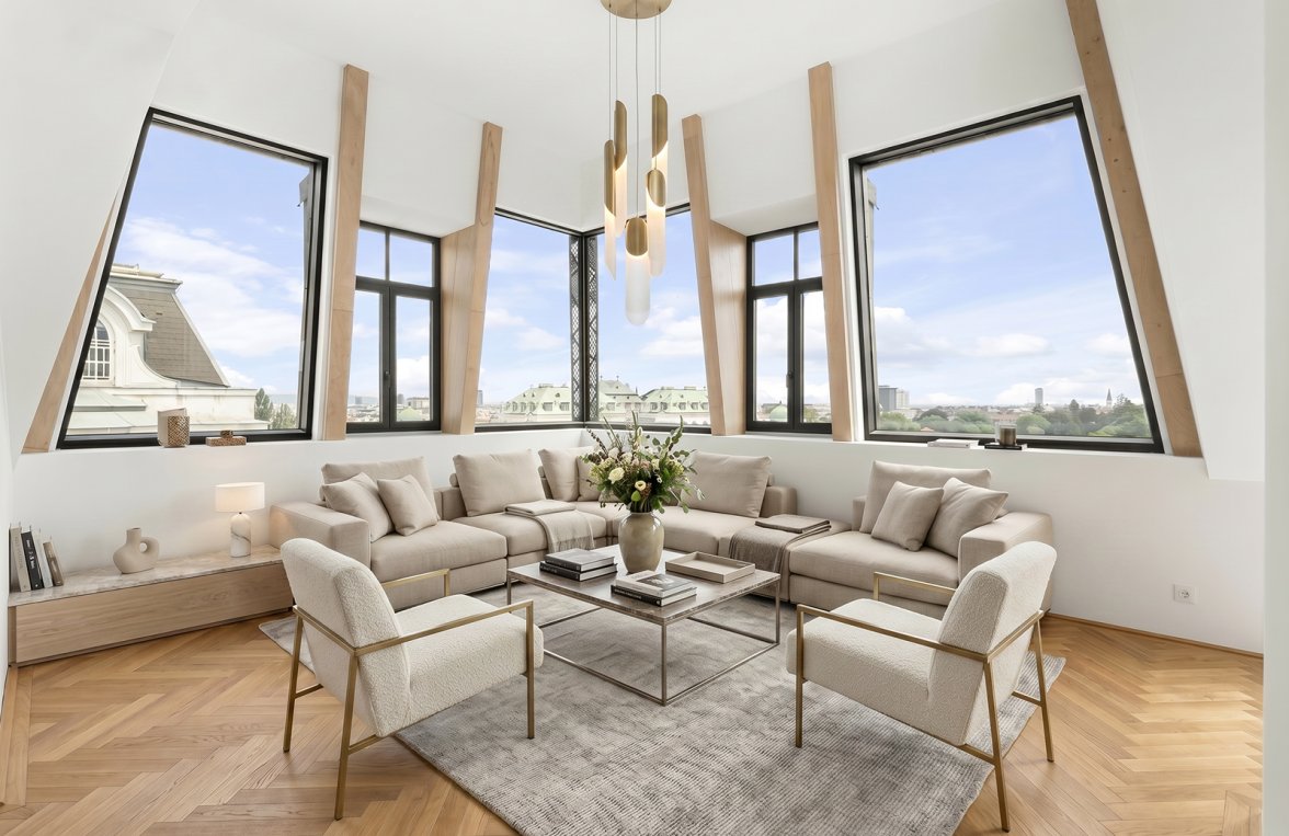 Immobilie in 1040 Wien, 4. Bezirk: BELVEDERE PENTHOUSE! Kaiserliches Panorama  und zeitlose Eleganz - bild 2