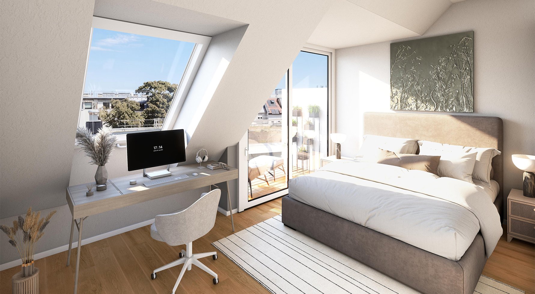 Immobilie in 1050 Wien, 5. Bezirk: Urbanes Dachjuwel mit zwei privaten Terrassen! 3-Zimmer Wohnung  in Margareten - bild 1