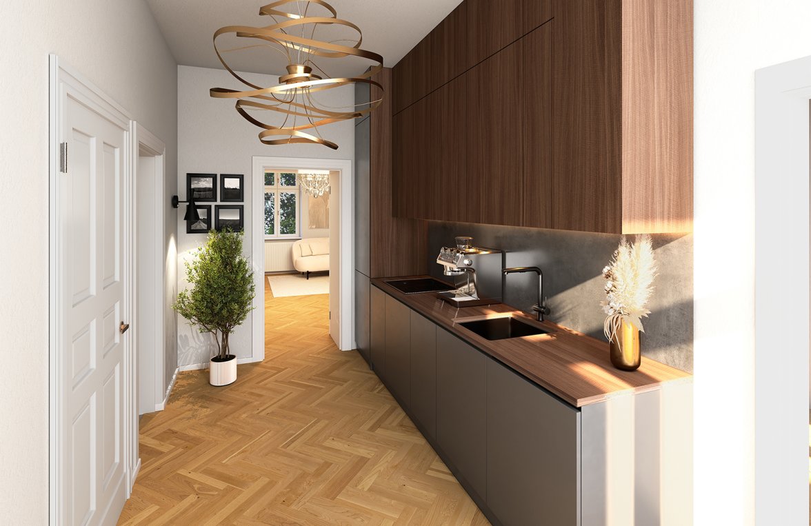 Immobilie in 1050 Wien, 5. Bezirk: Verborgene Hofidylle mit Wiener Altbauflair! 3-Zimmer Wohnung  im Souterrain - bild 2