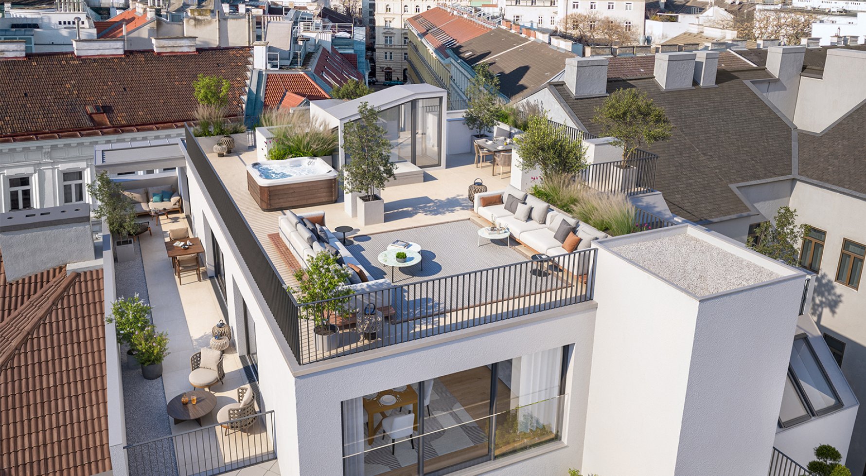 Property in 1090 Wien, 9. Bezirk: Sun-drenched terrace residence - Living above the Servitenviertel - picture 1
