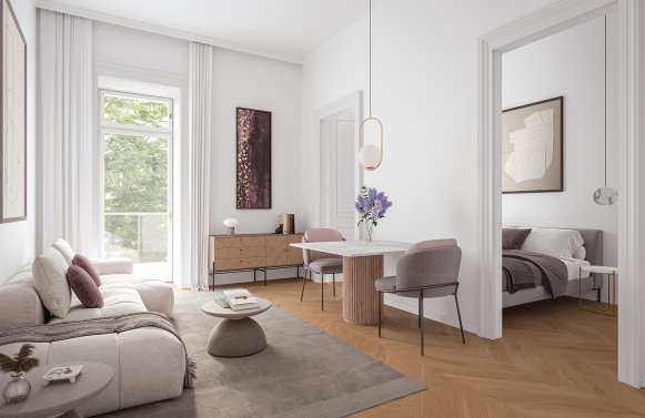 Immobilie in 1090 Wien, 9. Bezirk: Historischer Charme mit privater Terrasse – Stilaltbau im Servitenviertel