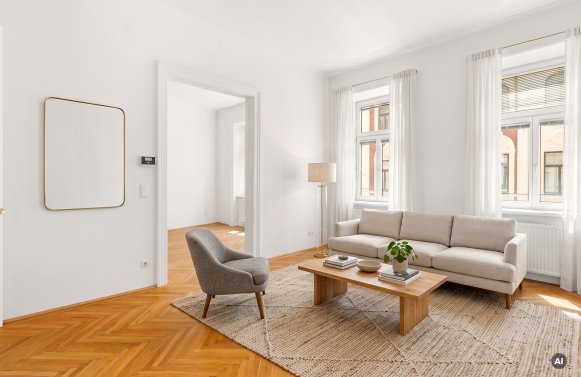 Immobilie in 1180 Wien, 18. Bezirk: Alte Mauern im neuen Gewand! Stilvolles 2 Zimmer Altbaujuwel in Währing