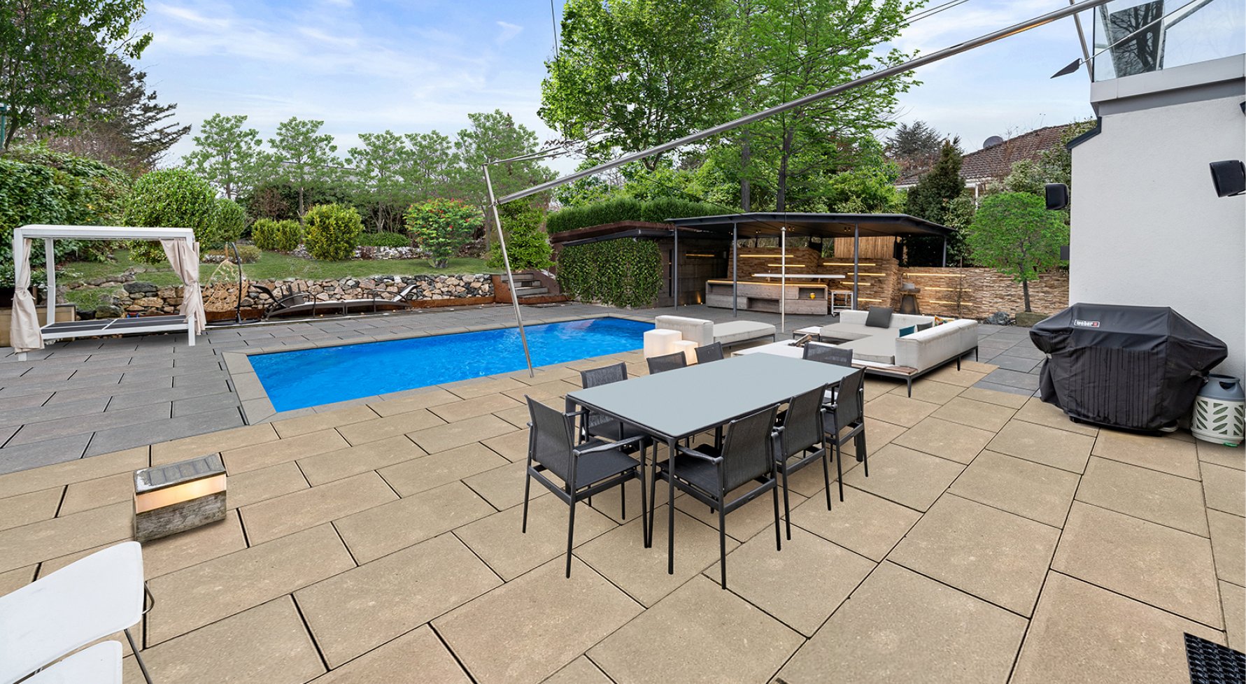 Immobilie in 2345 Brunn am Gebirge: Einfamilientraum mit großem Garten, Pool, Weinkeller und Dachterrasse - bild 1