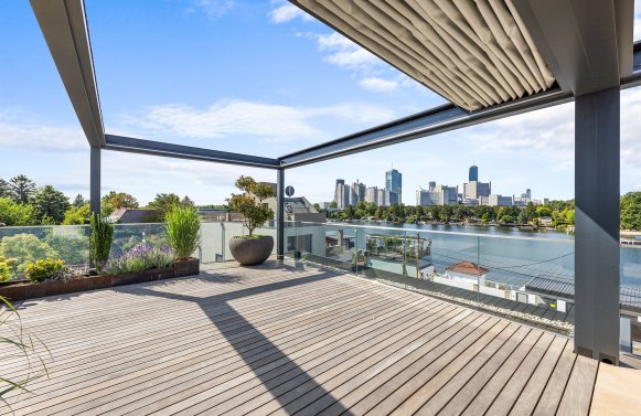 Immobilie in 1220 Wien, 22. Bezirk: WIENER SKYLINE! Lifestyle - Dachterrassentraum an der oberen Alten Donau!
