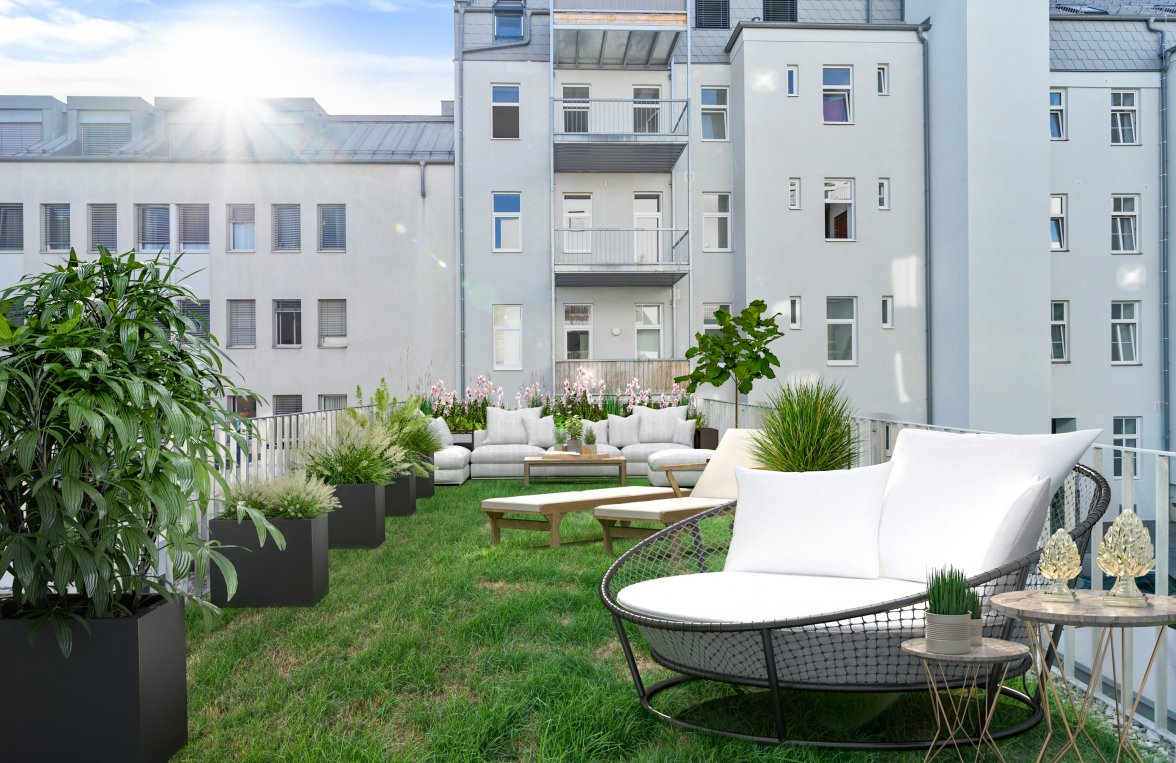 Immobilie in 1150 Wien, 15. Bezirk: GARTENFLAIR im 1. Stock: 2-Zimmer-Erstbezug nächst Mariahilferstraße! - bild 2