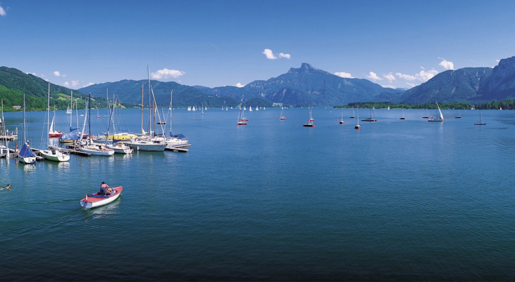 Property in 5310 Mondsee / Salzkammergut: Mediterranean breeze at the lake Mondsee! 3-room apartment with terrace - picture 1
