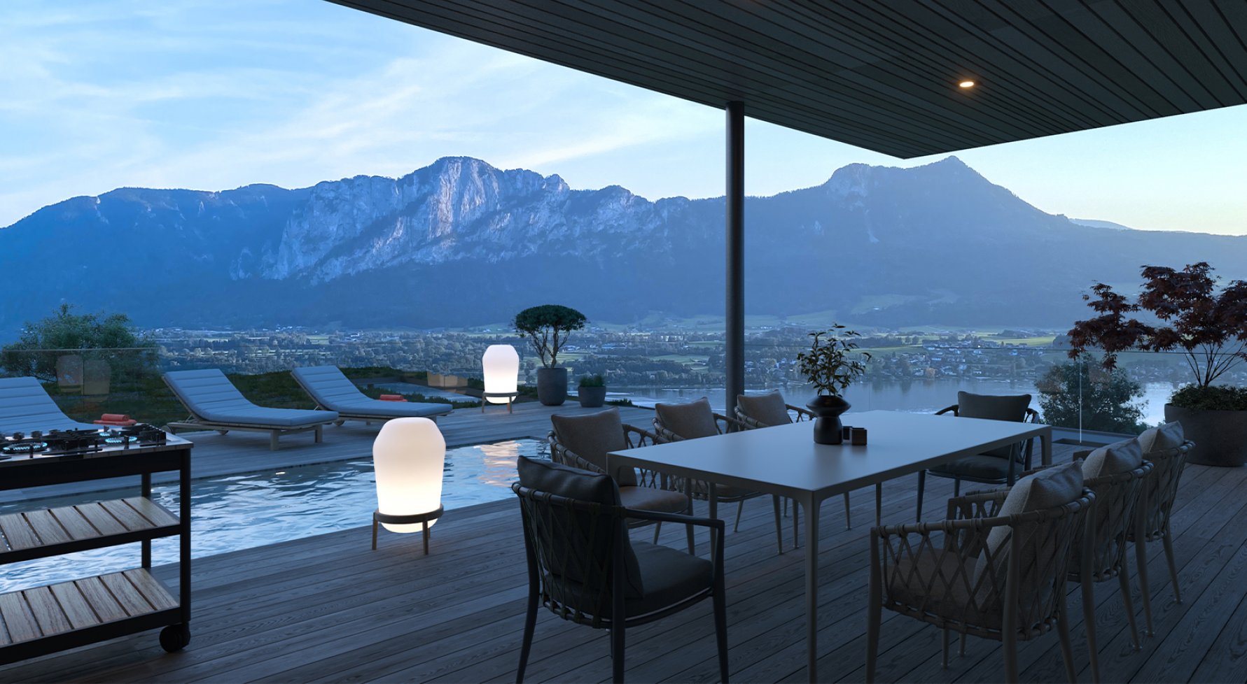 Property in 5310 Oberösterreich - Mondsee: EXCLUSIVE LIVING BY THE LAKE! Penthouse flat on the glittering Mondsee - picture 1
