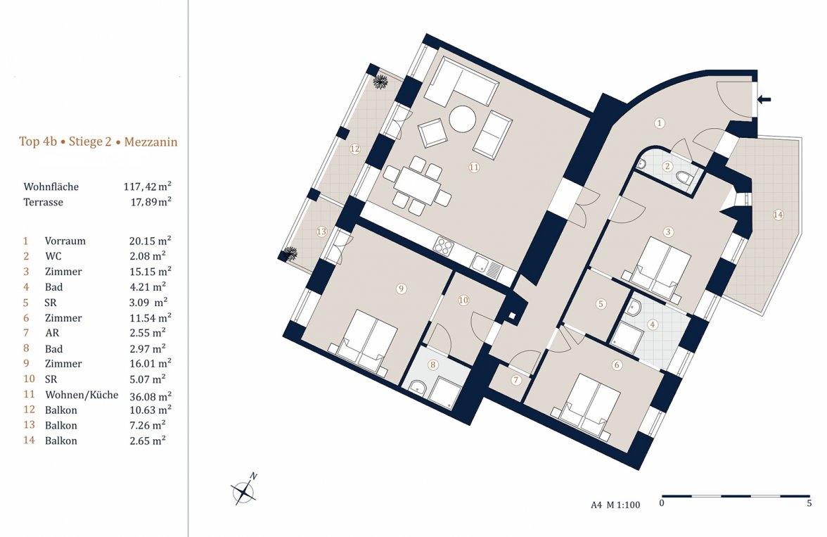 Immobilie in 1090 Wien, 9. Bezirk: Grand Park Residence: Luxus-Stilaltbau mit Grünblick - bild 5