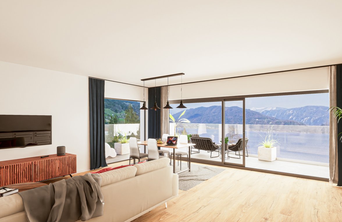 Property in 5310 Mondsee / Salzkammergut: Mediterranean breeze at the Mondsee! 3-room apartment with terrace - picture 4