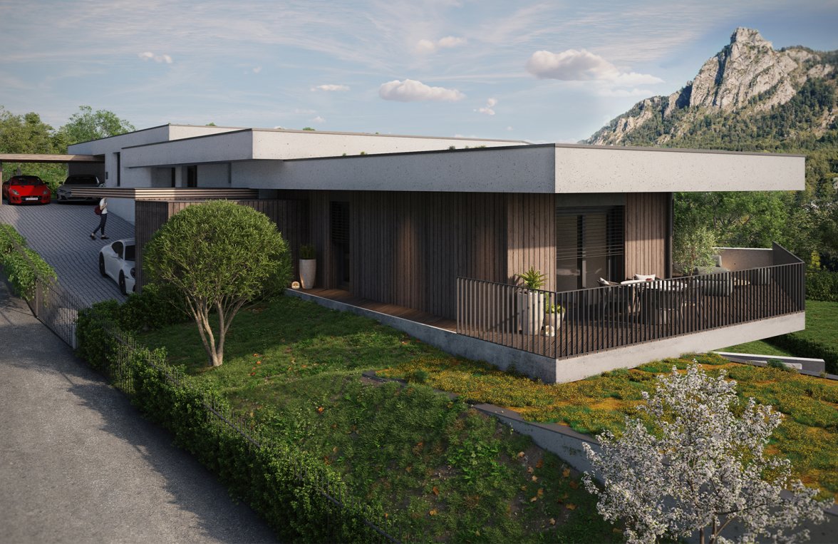 Property in 5023 Salzburg - Heuberg: NEW-BUILD PROJECT! Sunny location: Maisonette Apartment with pool on the 
