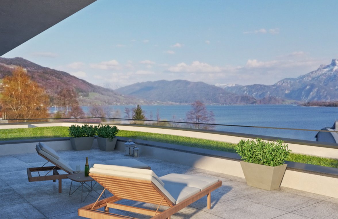 Property in 5310 Mondsee / Salzkammergut: POOL POSITION on the Mondsee 9 residential units with terrace - picture 4