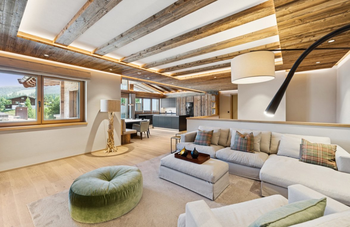 Property in 6365 Kitzbüheler Alpen - Kirchberg in Tirol: Love at first sight! Spectacular view of the “Streif” from your own sun terrace - picture 4