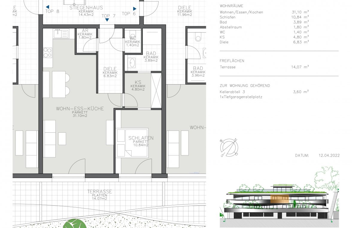 Property in 5310 Mondsee / Salzkammergut: POOL POSITION on the Mondsee 9 residential units with terrace - picture 12