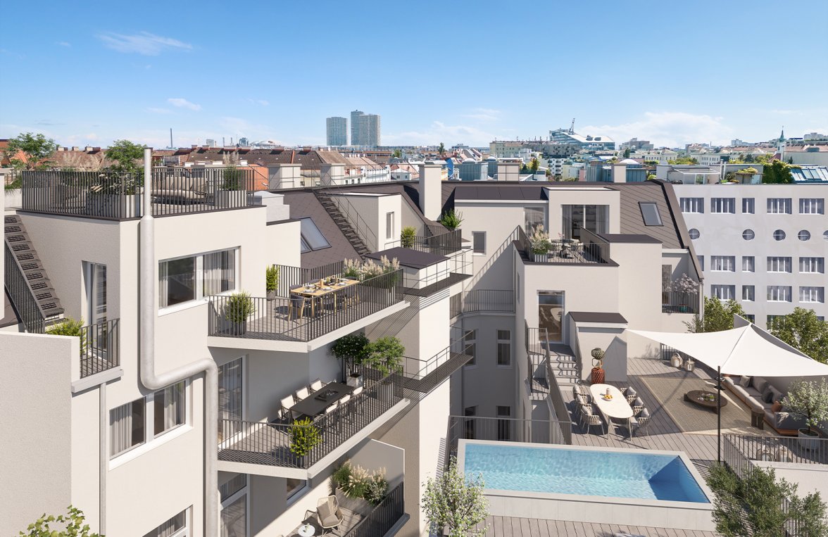 Immobilie in 1030 Wien, 3. Bezirk: The Legacy: 3-Zimmer Dachgeschoßtraum auf einer Ebene mit ruhiger Außenfläche - bild 3