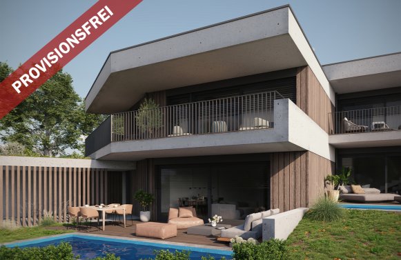 Property in 5023 Salzburg - Heuberg: NEW-BUILD PROJECT! Sunny location: exclusive terraced house with pool 