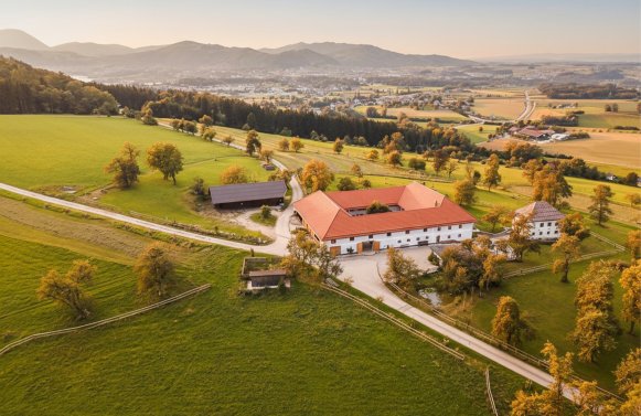 Immobilie in 4816 Salzkammergut - Nähe Gmunden : FÜR PFERDE-LIEBHABER! Traditioneller Vierkanthof mit 6 Boxen