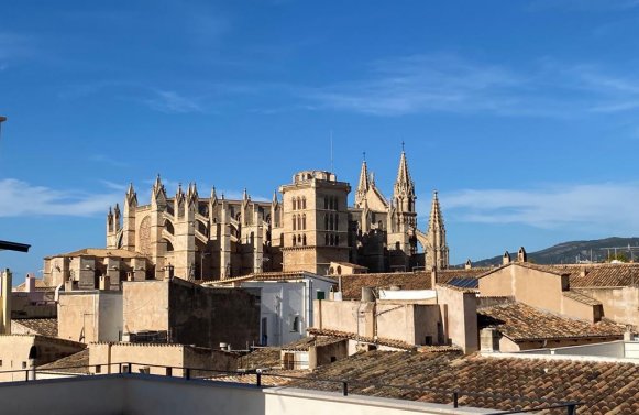 Immobilie in 07001 Spanien - Palma de Mallorca: Dachterrassen-Altstadtwohnung mit Aufzug und Garage