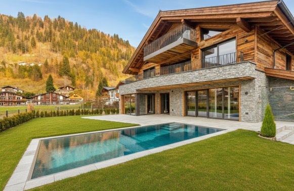 Immobilie in 5700 Salzburg - Pinzgau - Zell am See: Alpenresidenz der Extraklasse!Neubau-Chalet in Zell am See mit Kitzsteinhorn-Blick