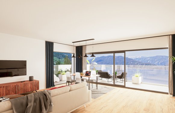 Property in 5310 Mondsee / Salzkammergut: Mediterranean breeze at the lake Mondsee! 3-room apartment with terrace