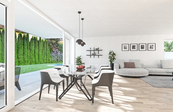 Property in 5020 Salzburg - Leopoldskron-Moos: 4 room maisonette with large garden and pool option