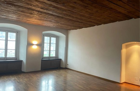 Immobilie in 5020 Salzburg - Altstadt: Am Platzl! 3-Zimmer Altbauwohnung mit Fresken und historischer Holzdecke