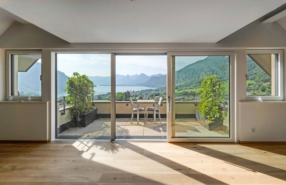 Immobilie in 5340 Wolfgangsee - St. Gilgen: Der See liegt Ihnen zu Füßen! Moderne 135 m² Terrassenwohnung