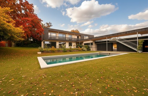 Immobilie in 4816 Nähe Gmunden - Salzkammergut: TRAUNSTEINPANORAMA PUR! Modern wohnen neu definiert