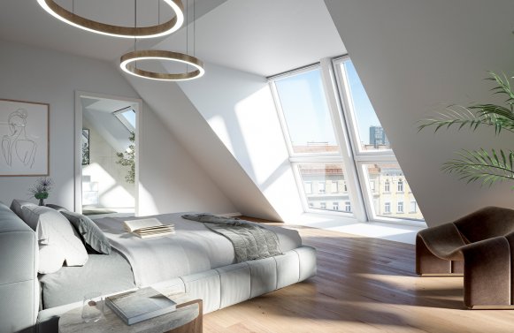 Immobilie in 1030 Wien, 3. Bezirk: The Legacy: 3-Zimmer Dachgeschoßtraum auf einer Ebene mit ruhiger Außenfläche