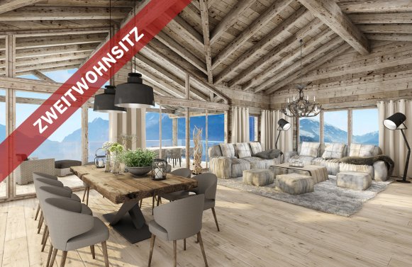 Immobilie in 5731 Nähe Kitzbühel: Alpin-Chic par Excellence! Luxuriöse 5-Zimmer Maisonette-Wohnung mit Zweitwohnsitz